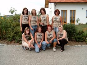 Oben von links nach rechts Marlene,Margit, Daniela,Christine unten  Hildegard,Brigitte,Karin,Heidi